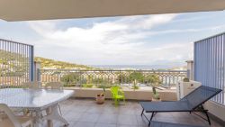 Appartement climatisé, vue panoramique sur Ile Rousse et la mer